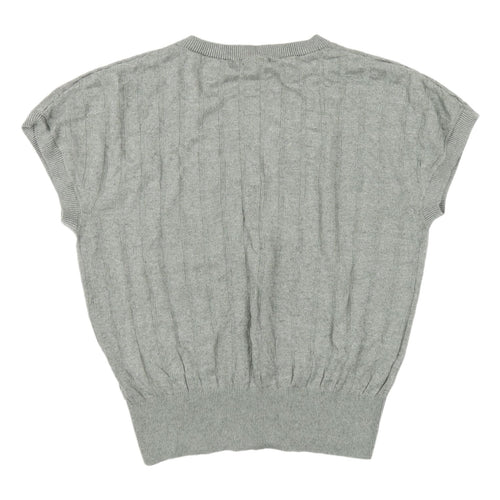 Marks & Spencer Women's Green V-Neck Pullover Jumper