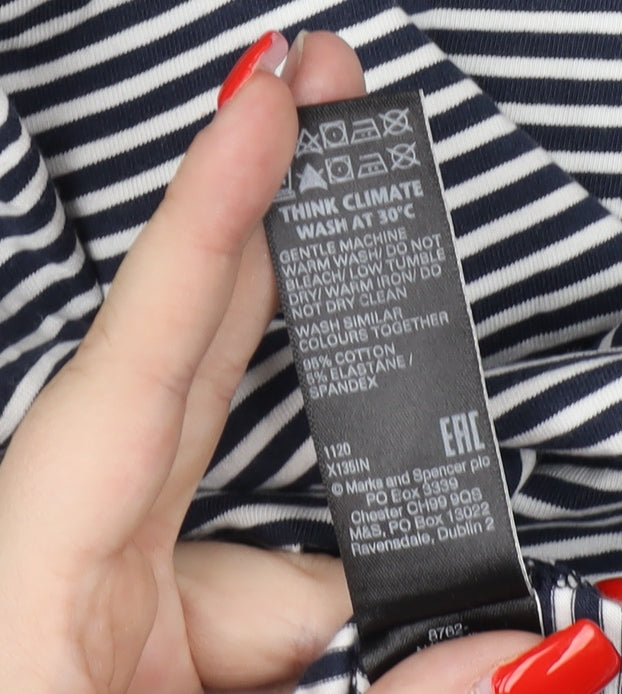 Marks & Spencer Women's Striped T-Shirt, Size 16