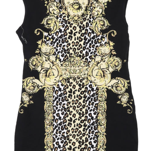 River Island Women's Black Bodycon Dress Size 14