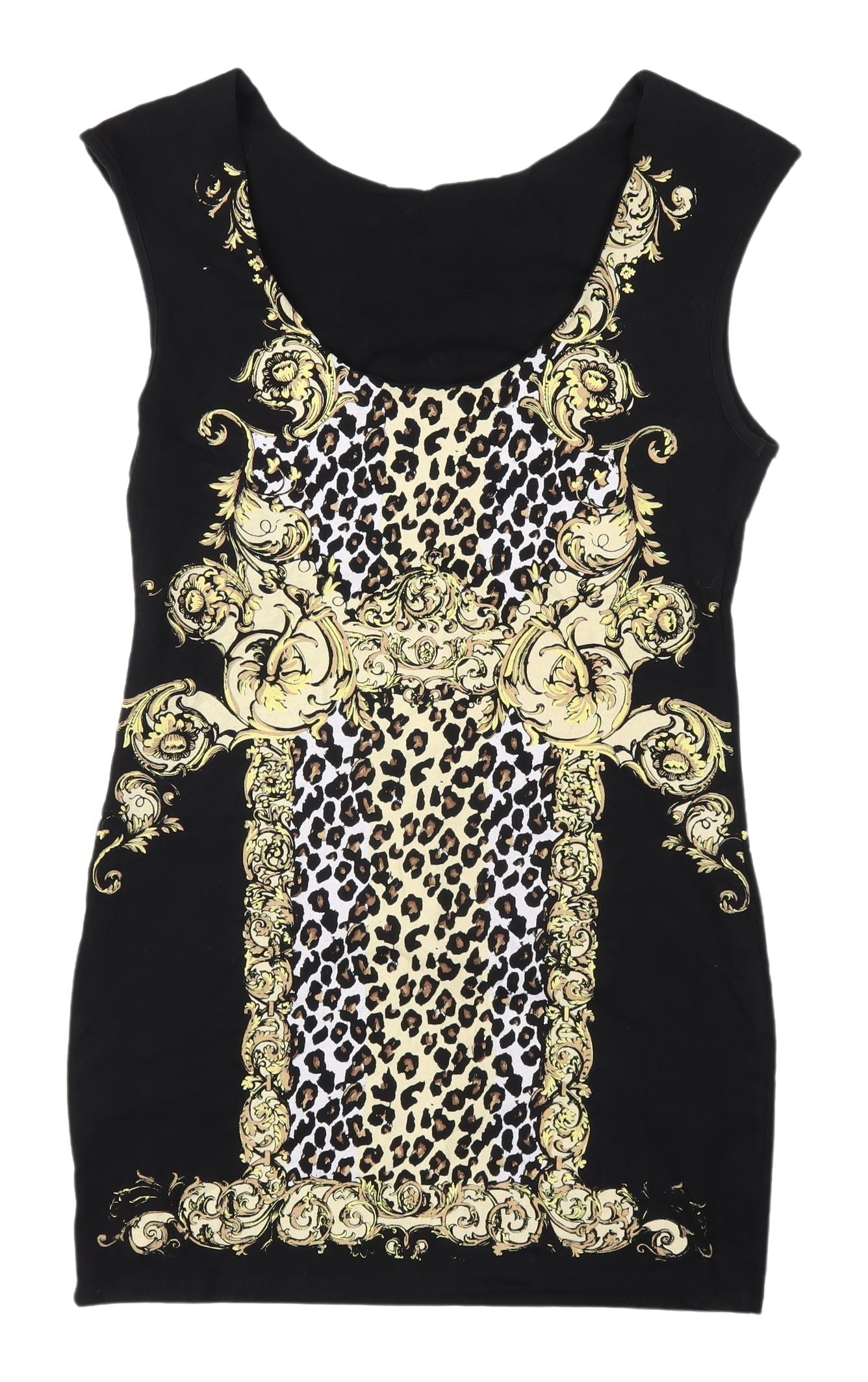 River Island Women's Black Bodycon Dress Size 14