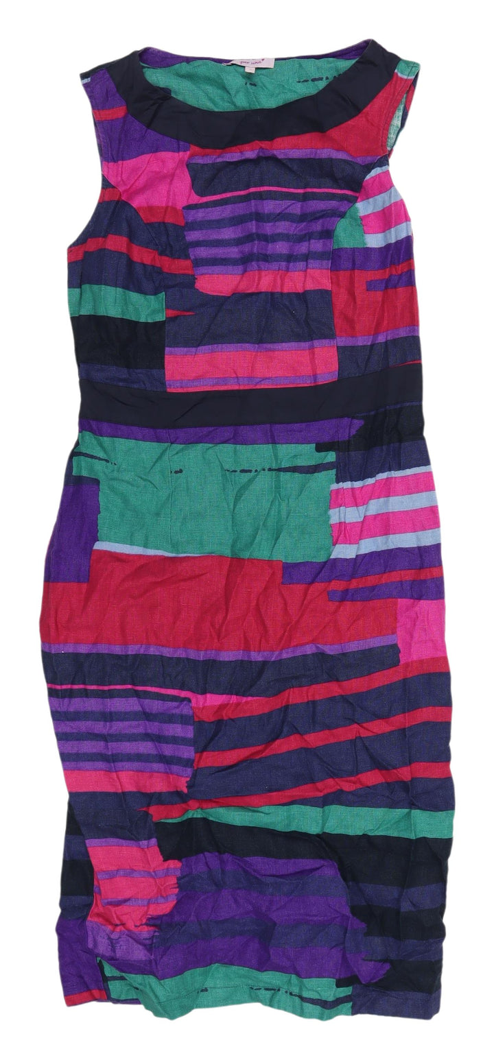 Per Una Multicoloured Women's Long Shift Dress, Size 12