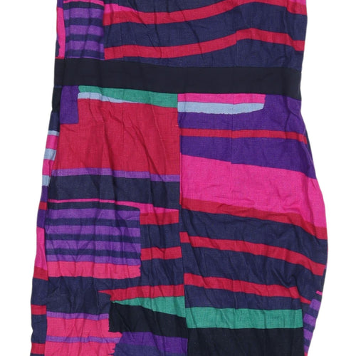 Per Una Multicoloured Women's Long Shift Dress, Size 12