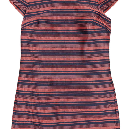 Next Women's Multicoloured Striped Shift Dress Size 12