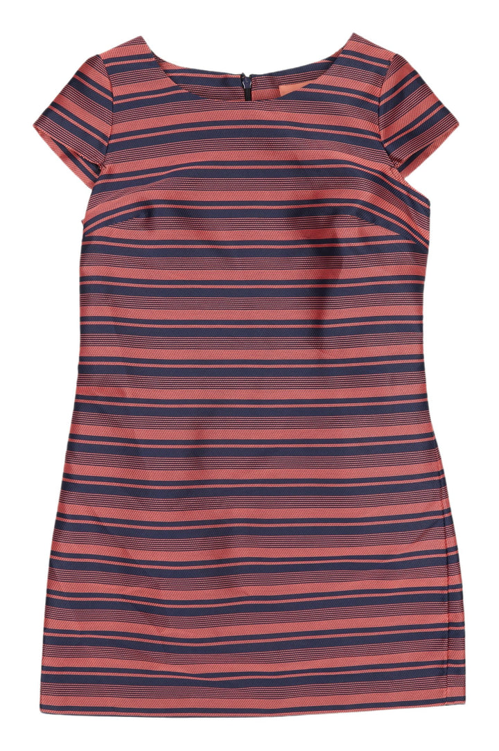Next Women's Multicoloured Striped Shift Dress Size 12