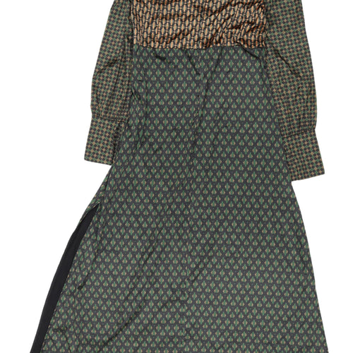 Zara Women's Multicoloured V-Neck A-Line Dress