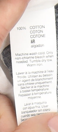 Gap Women's Grey Striped Shirt Dress Size 12