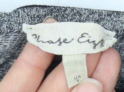 Phase Eight Women's Black Grey Floral Shift Dress Size 6