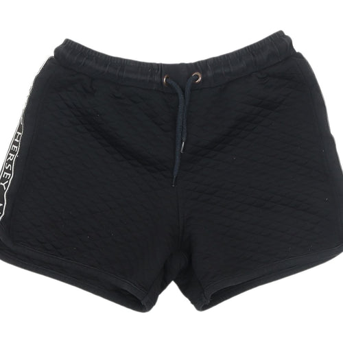 BCK & HRSY Women's Black Sweat Shorts - Size 12