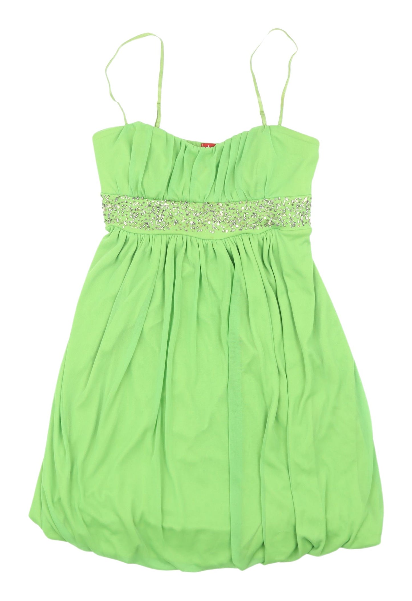 Ruby Rox Women's Green Dress, Size S, Beaded, Sleeveless