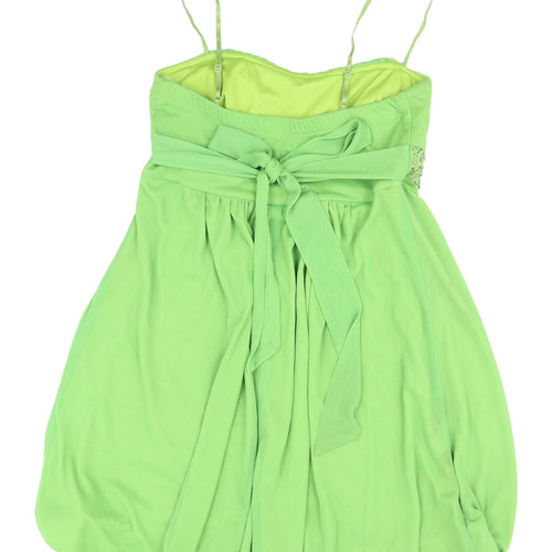 Ruby Rox Women's Green Dress, Size S, Beaded, Sleeveless