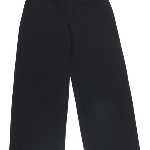 New Look Women's Black Wide-Leg Trousers Size 12