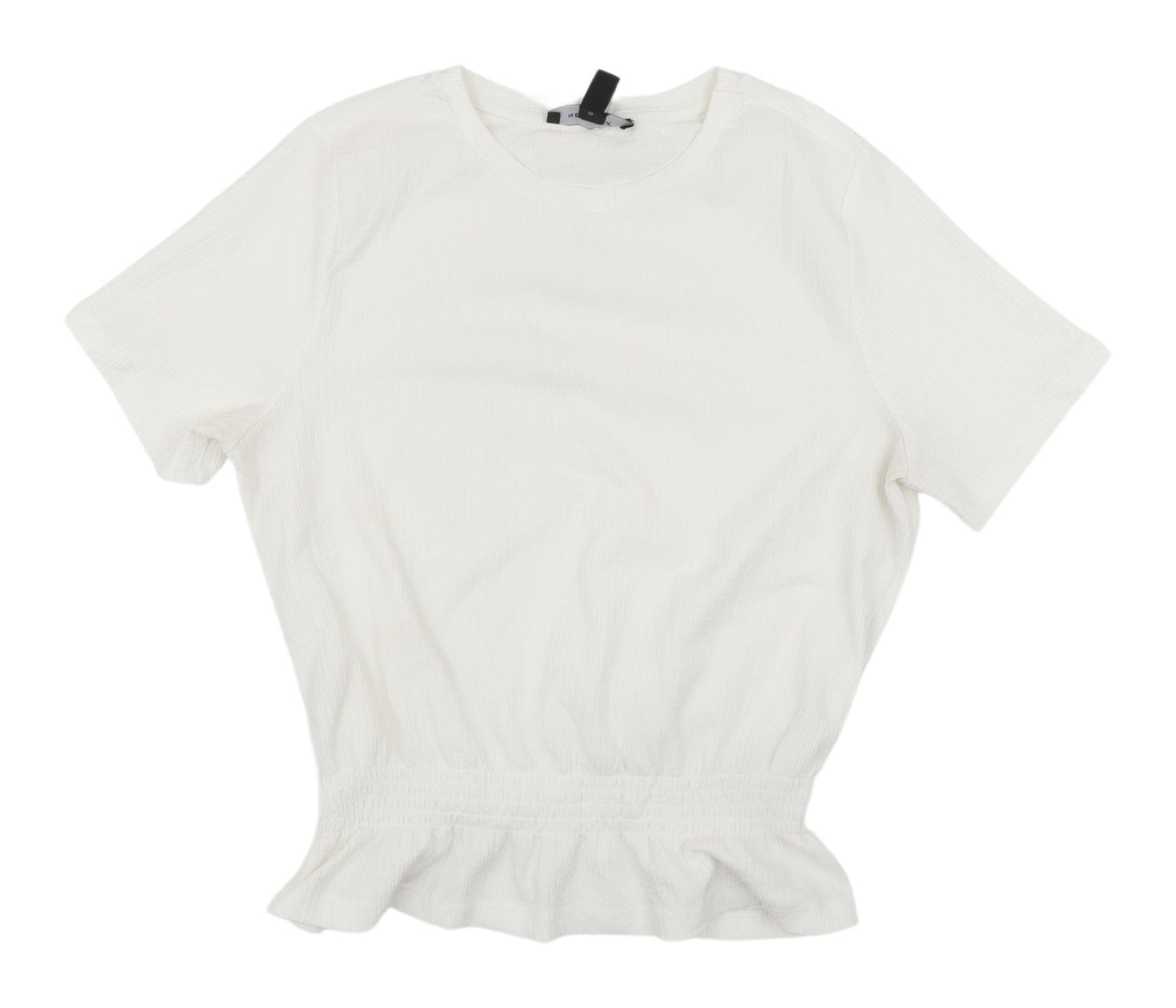 New Look Women’s White Crew Neck T-Shirt Size 12