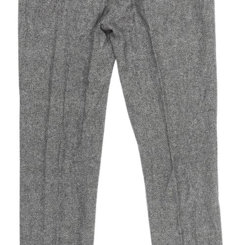 Topman Grey Herringbone Dress Pants, Size 32, Men's Formal