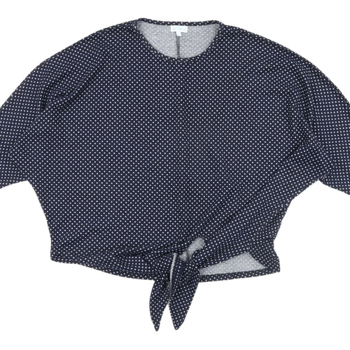 Blue Vanilla Women's Polka Dot Pullover Jumper M