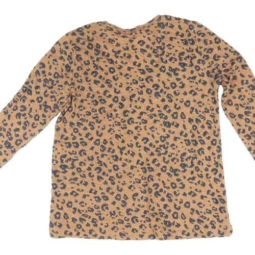 Marks and Spencer Women's Beige Leopard Print Top