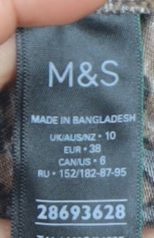 Marks and Spencer Women's Beige Leopard Print Top
