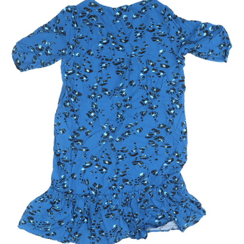 Next Petite Women's Blue Geometric Dress Size 12
