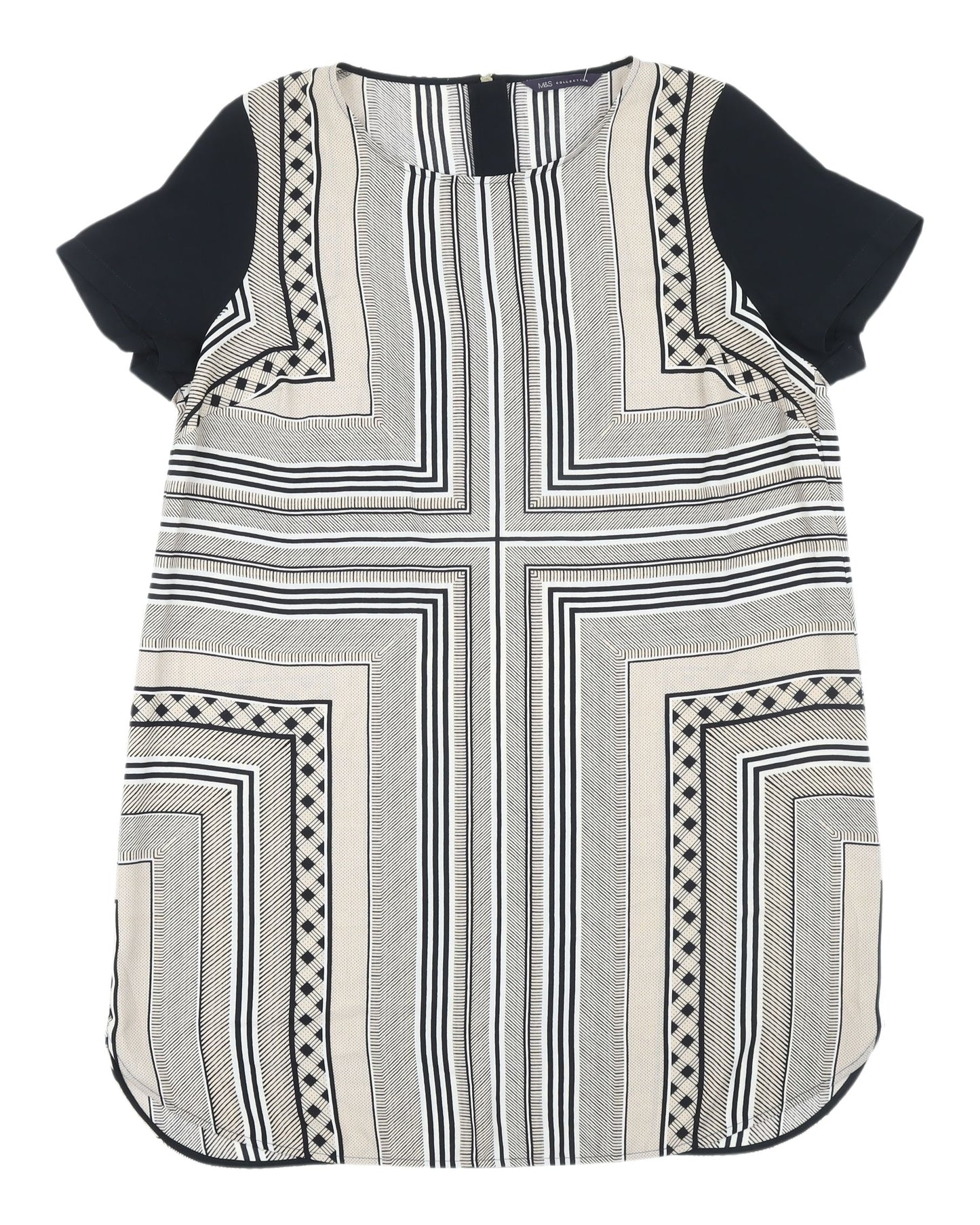 Marks and Spencer Geometric Blouse, Size 14, Women's Classic