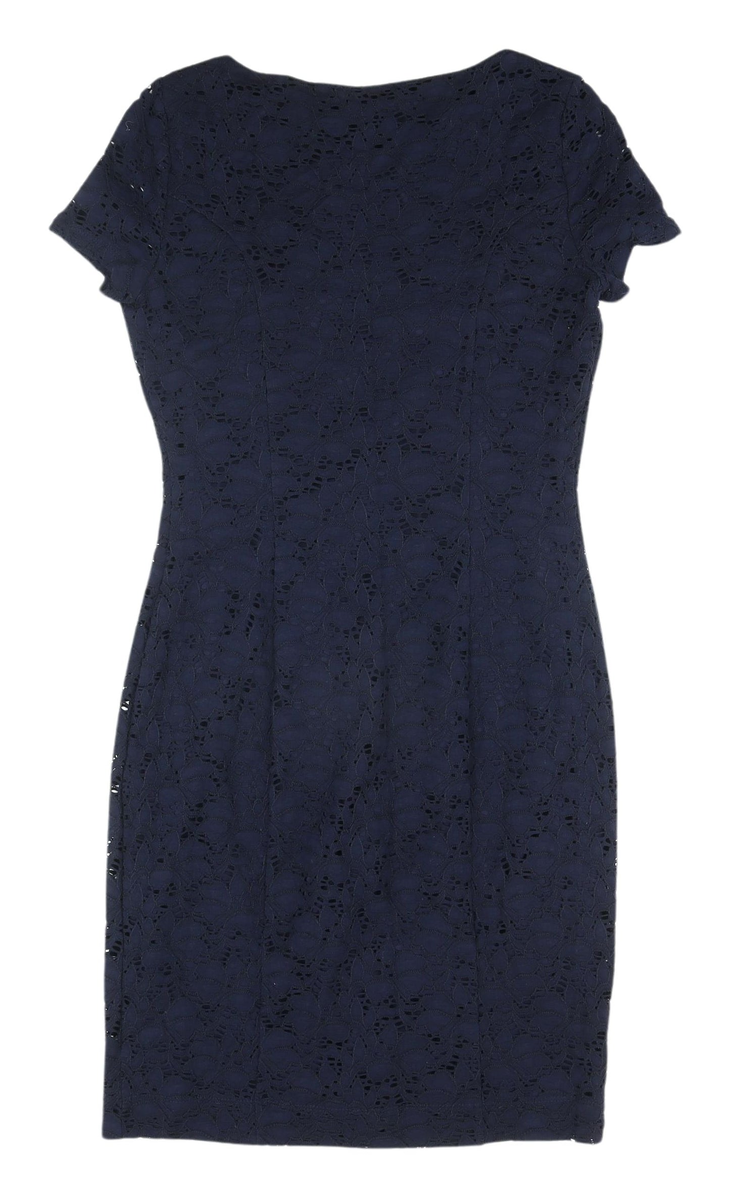 Precis Women's Blue Sheath Dress, Size 10, Lace, Business