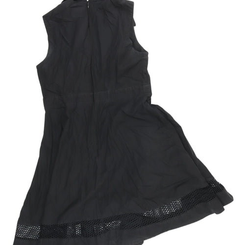 Tara Jarmon Black A-Line Sleeveless Dress, Size 16