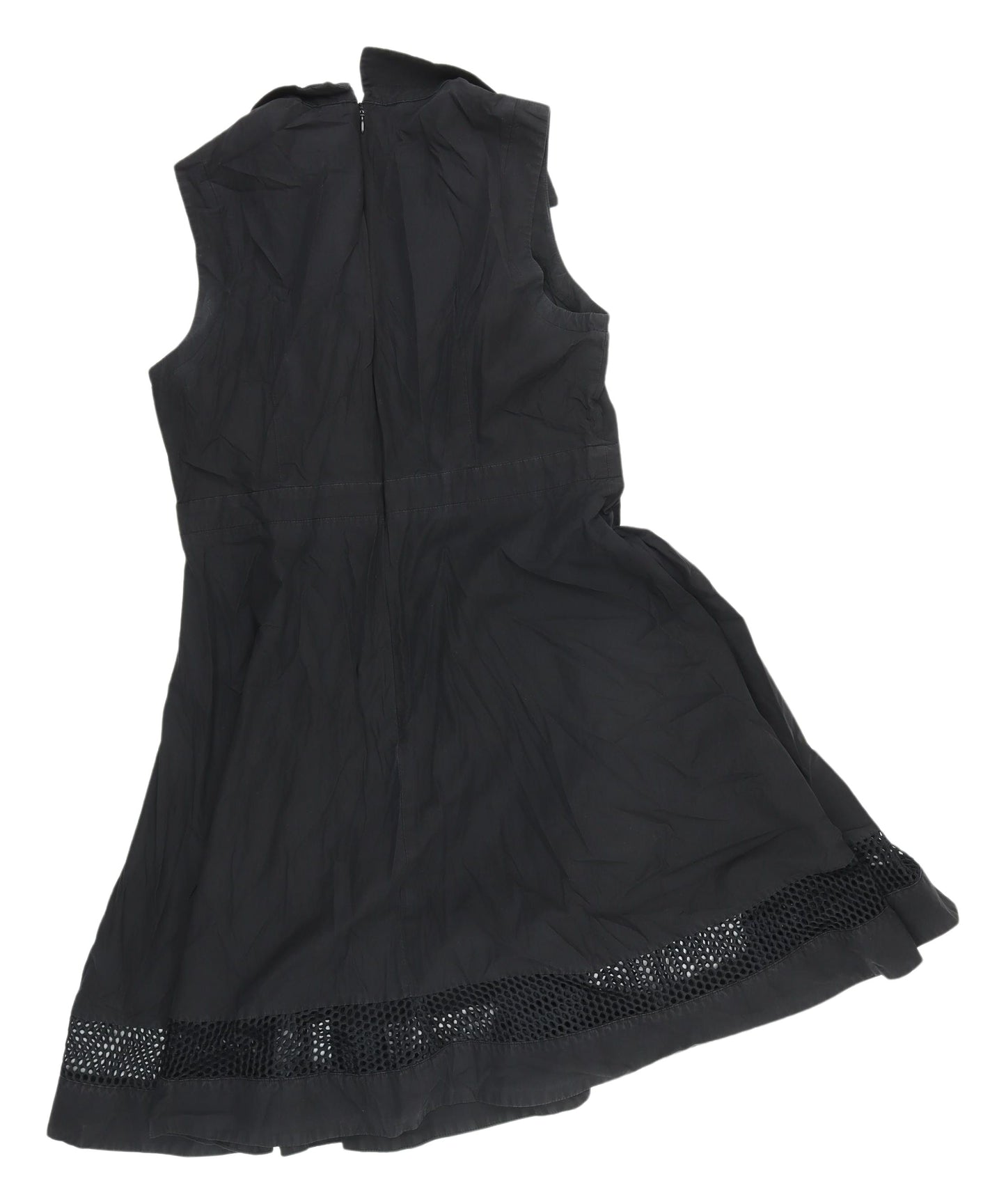 Tara Jarmon Black A-Line Sleeveless Dress, Size 16