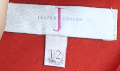 Jasper Conran Women's Red Floral Maxi Dress Size 12