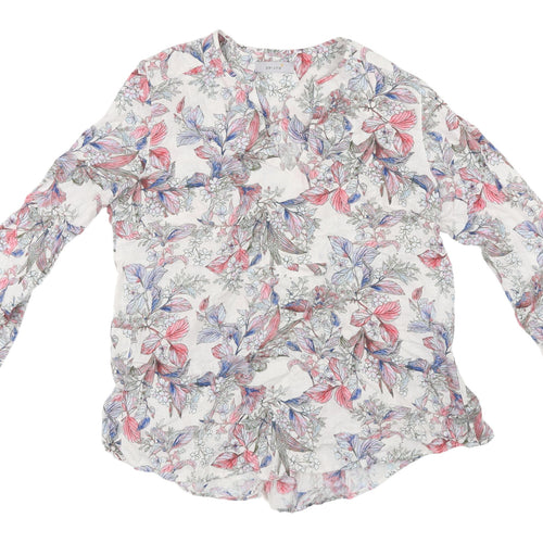 Marks & Spencer Floral Tunic Blouse, Multicoloured, Size 10
