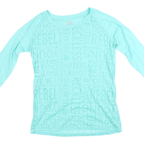 NRG Blue Women's XL Basic Rebel T-Shirt, 3/4 Sleeve