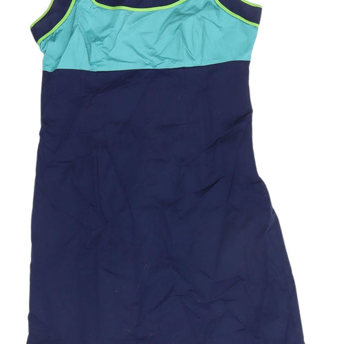 Boden Women's Blue & Green Shift Dress Size 12