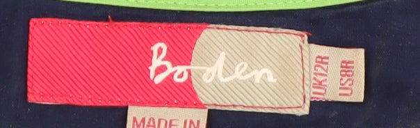 Boden Women's Blue & Green Shift Dress Size 12