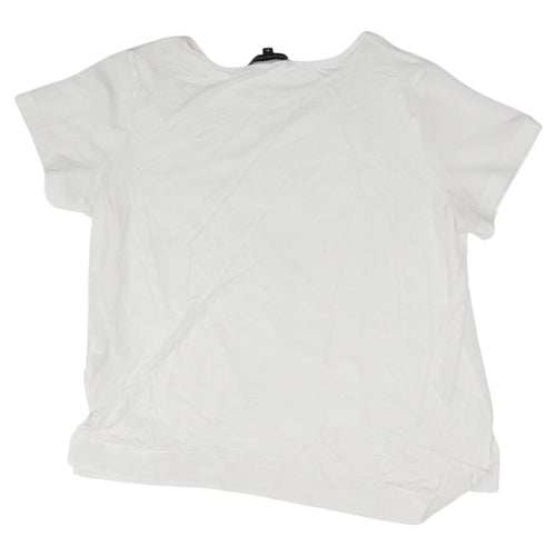 French Connection White XL Women's T-Shirt Casual