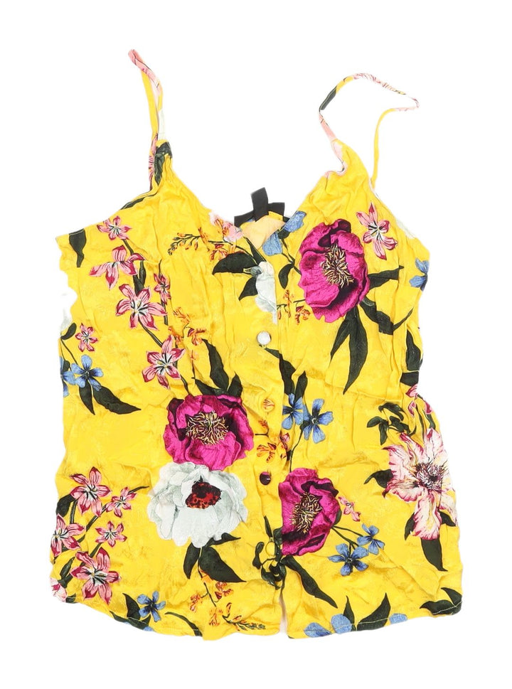 Topshop Women's Floral Camisole Tank UK 6