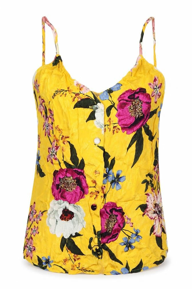 Topshop Women's Floral Camisole Tank UK 6