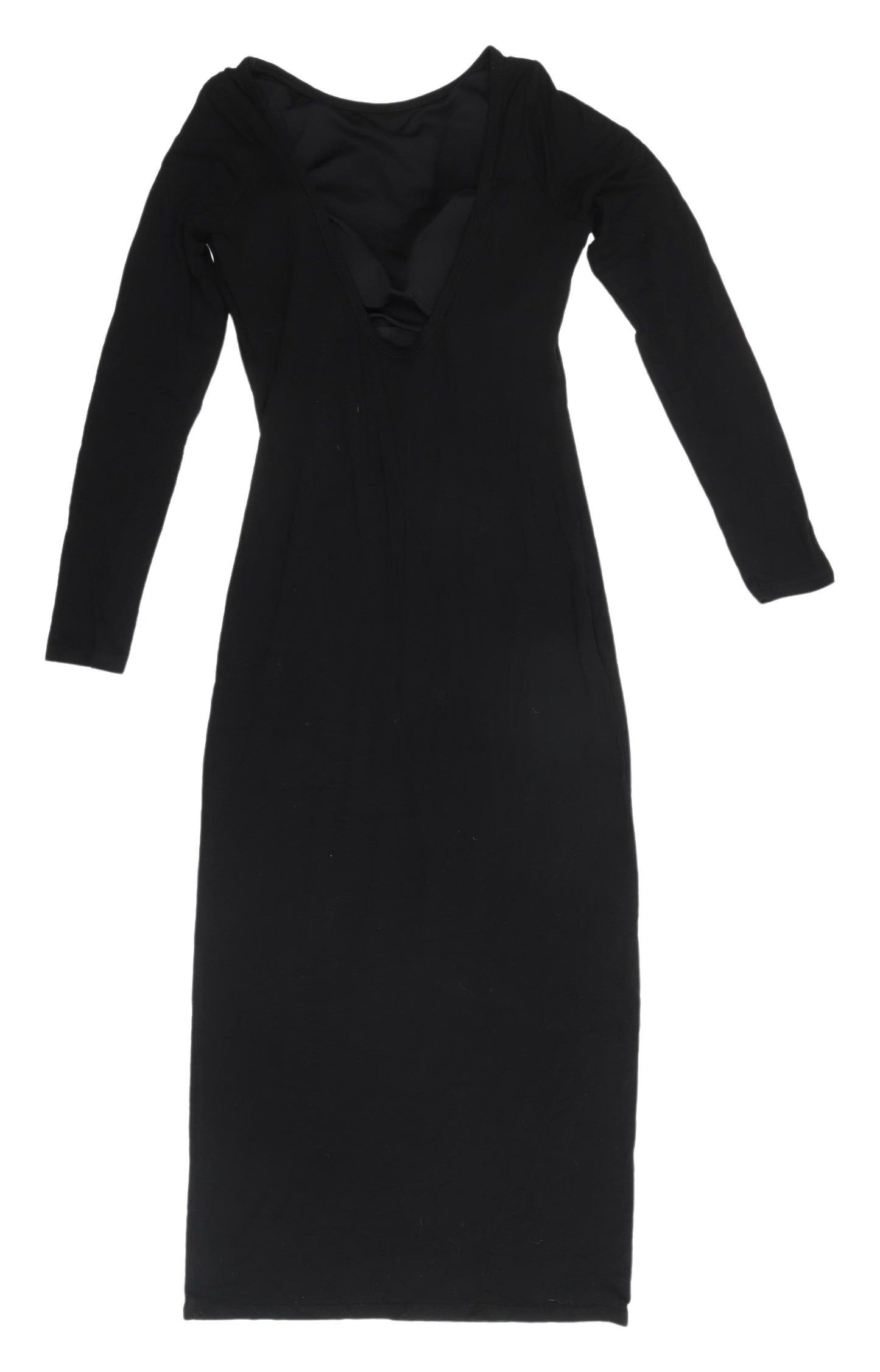 New Look Women's Black Bodycon Midi Dress Size 12