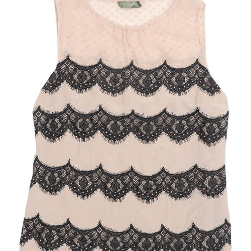 Mint Velvet Women's Beige Lace Camisole Blouse Size 14
