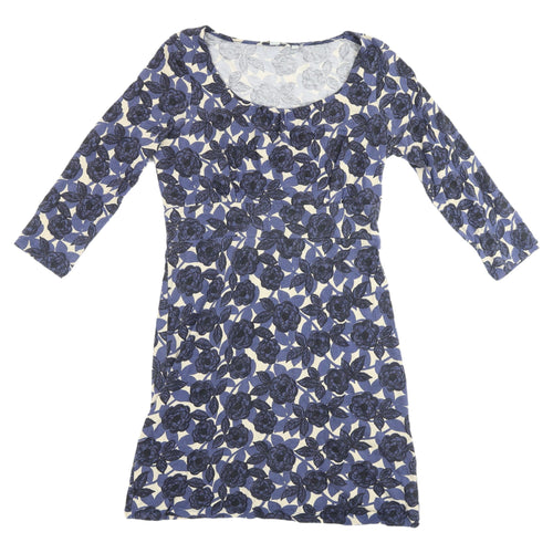 Boden Women's Blue Floral Sheath Dress Size 10