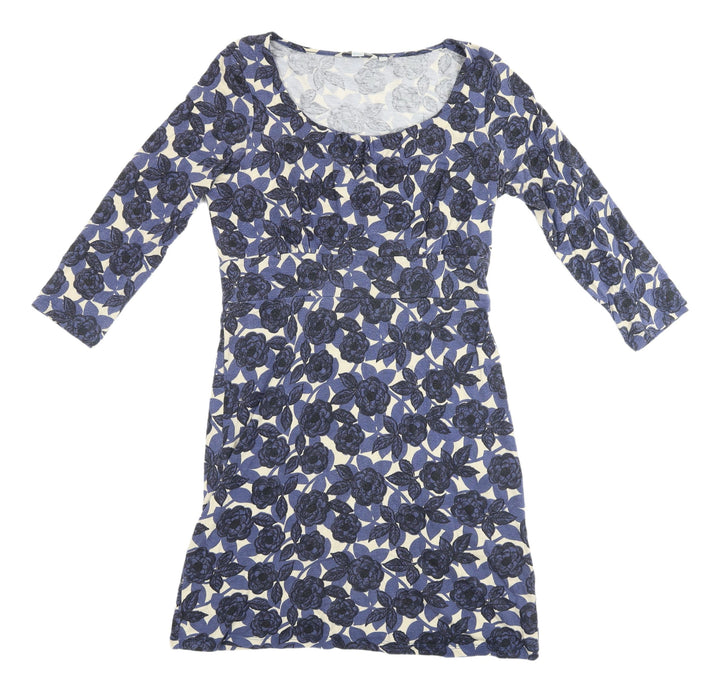 Boden Women's Blue Floral Sheath Dress Size 10