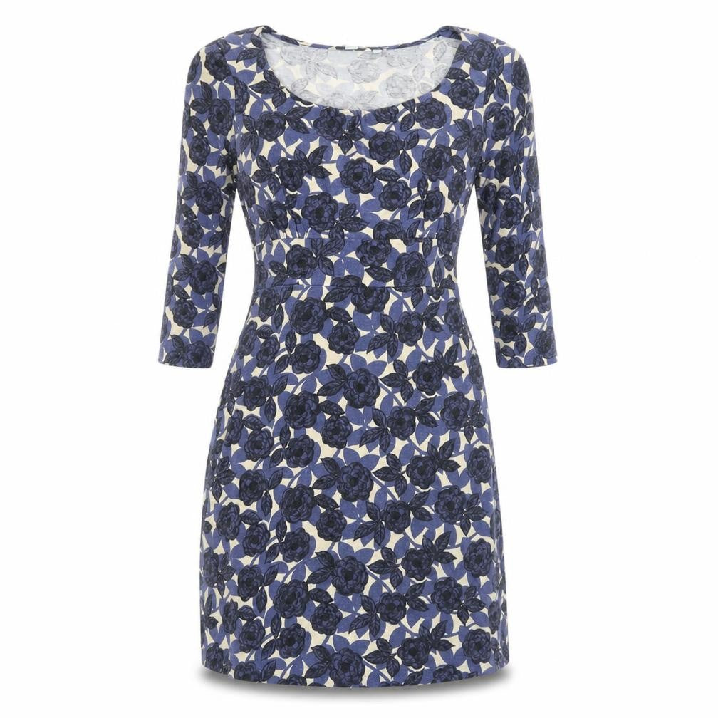 Boden Women's Blue Floral Sheath Dress Size 10