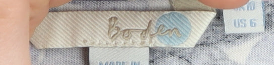 Boden Women's Blue Floral Sheath Dress Size 10