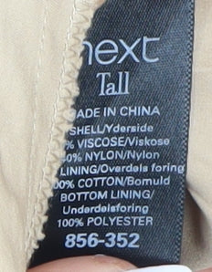 Next Women's Black Geometric Shift Dress Size 14