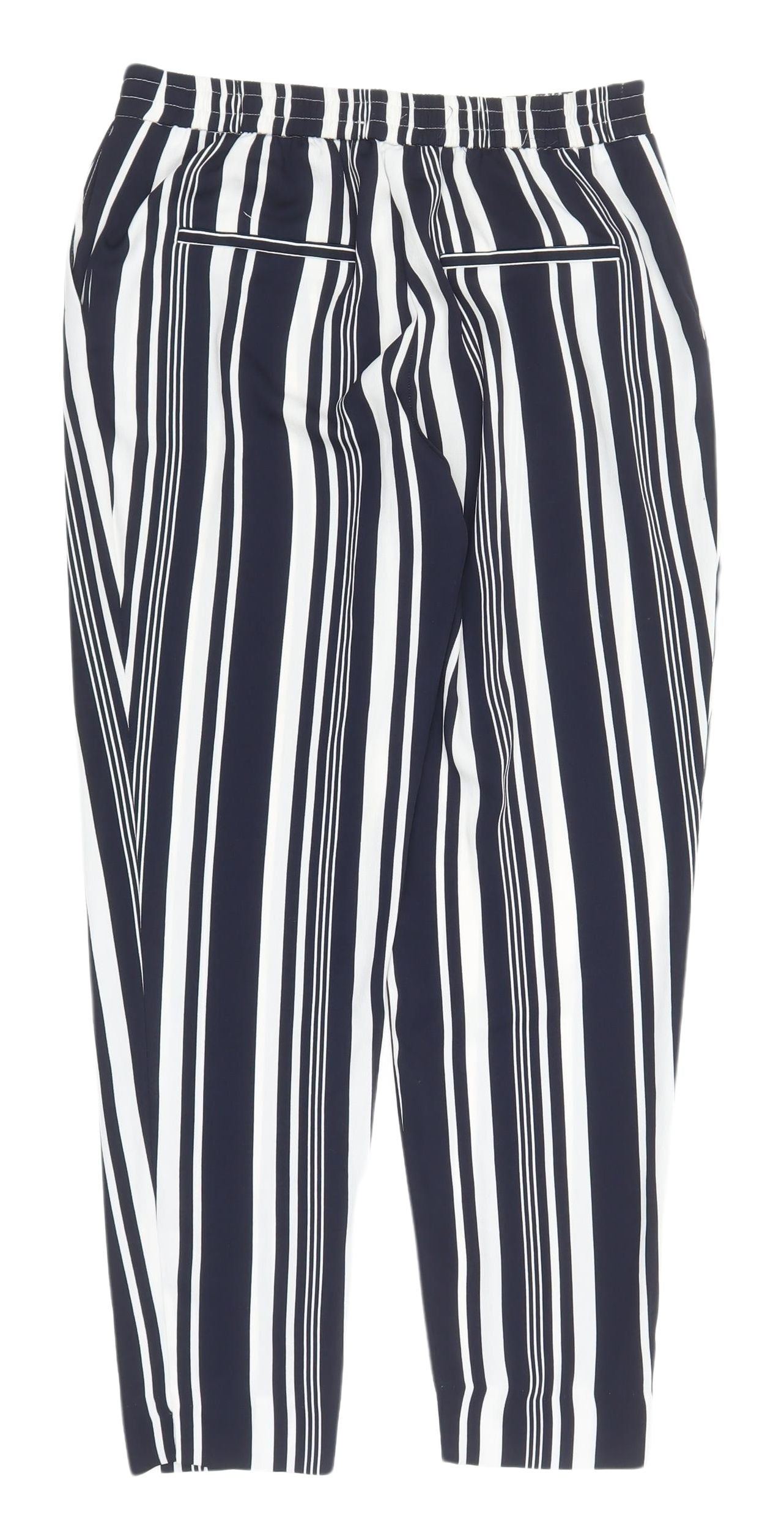 Zara Women's Striped Cropped Trousers S