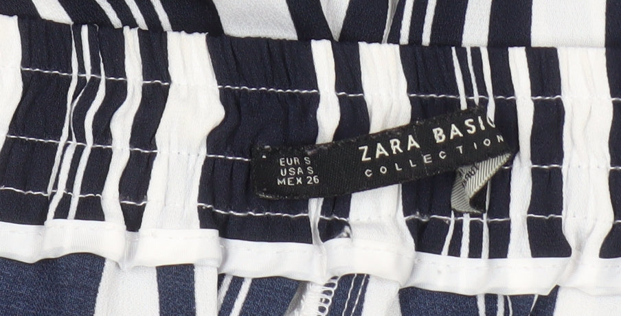 Zara Women's Striped Cropped Trousers S
