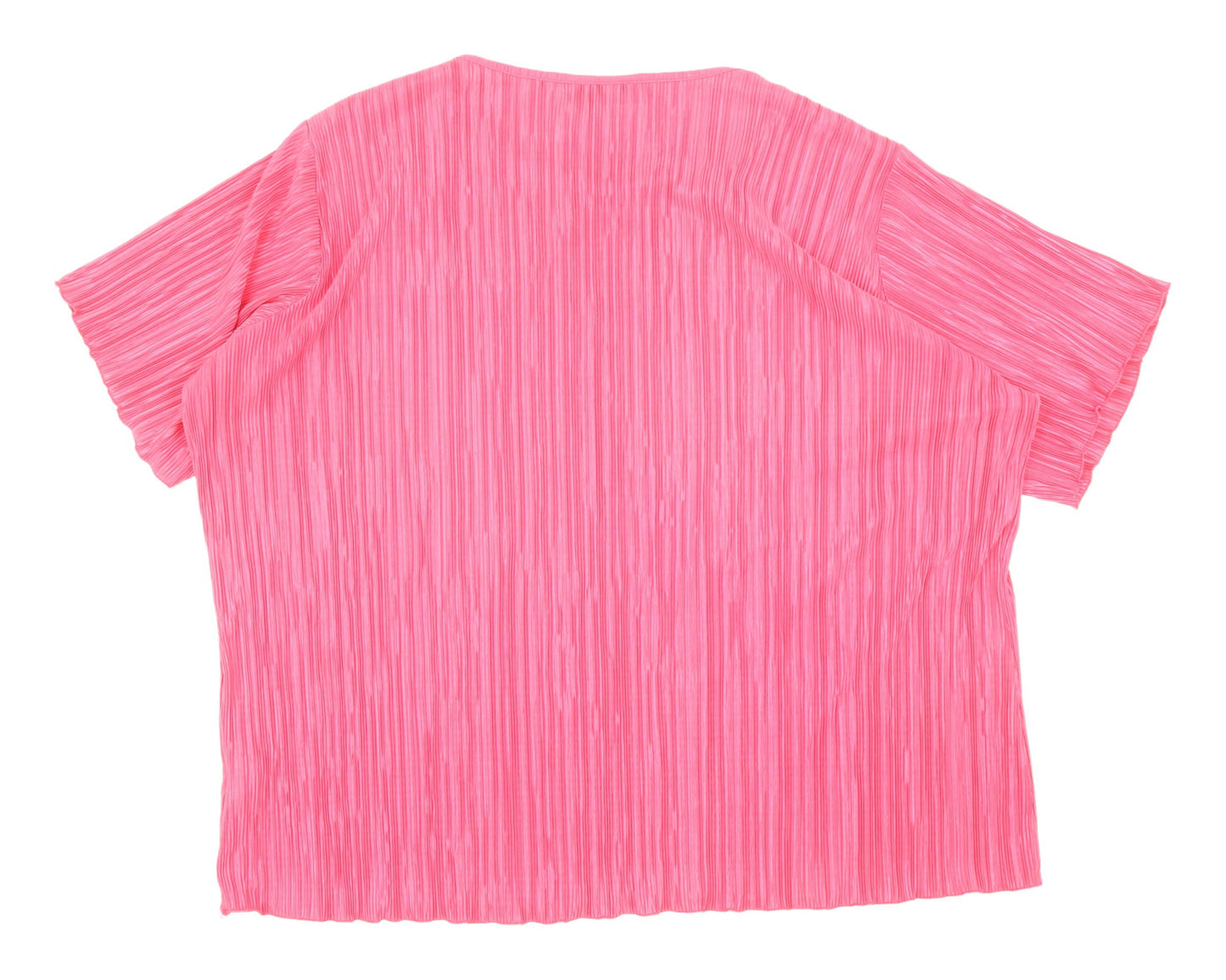 Bonmarché Women's Pink XL Blouse Short Sleeves