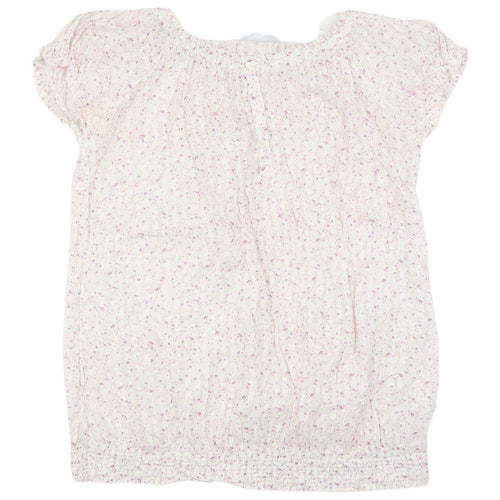 Yessica Women's Floral Short Sleeve Top, Size 12