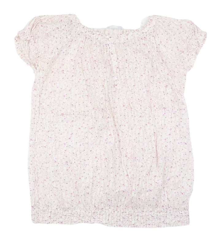 Yessica Women's Floral Short Sleeve Top, Size 12