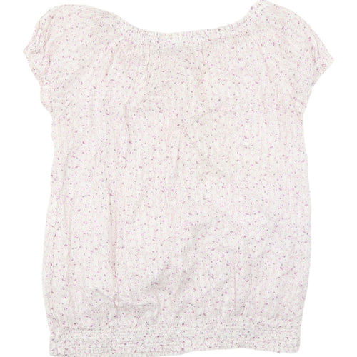 Yessica Women's Floral Short Sleeve Top, Size 12