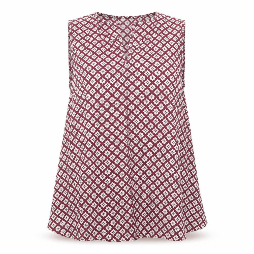 FatFace Women's Multicoloured Geometric Blouse Size 10