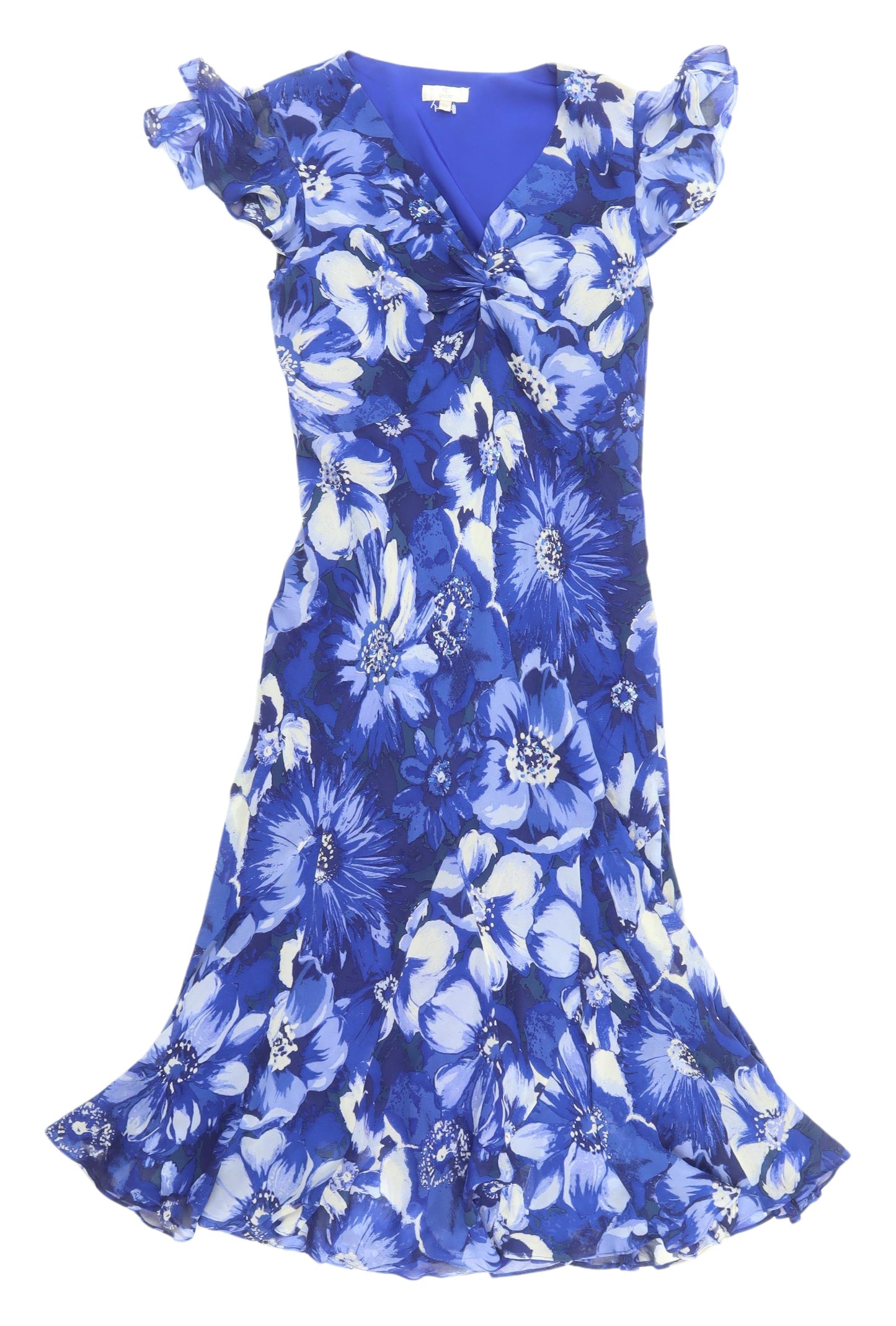 CC Women's Petite Floral Fit & Flare Dress - Size 10