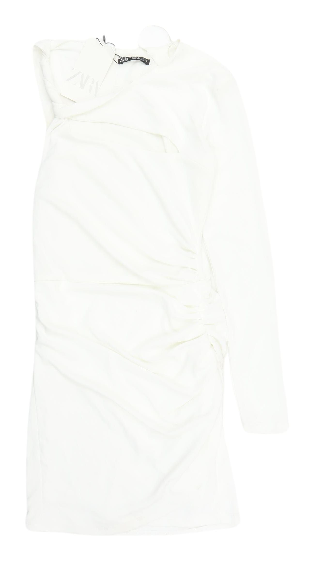 Zara Women's Ivory Sheath Dress XS Party Chic