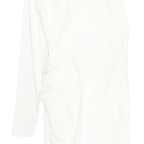 Zara Women's Ivory Sheath Dress XS Party Chic